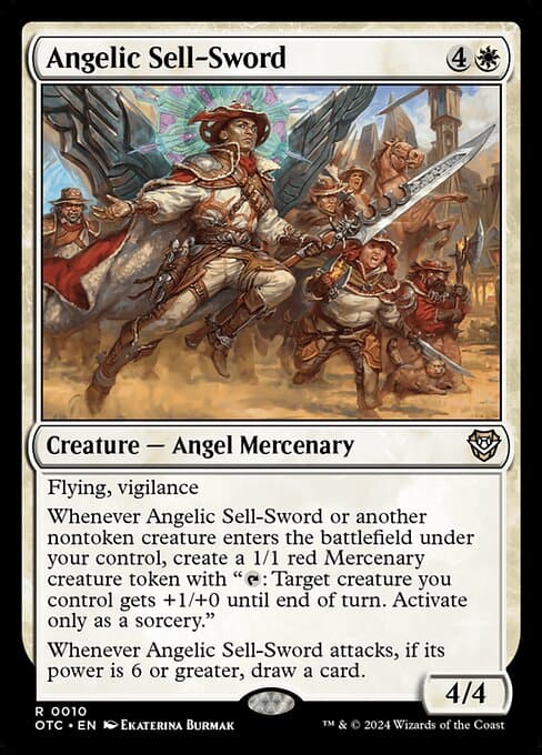 Angelic Sell-Sword from Outlaws of Thunder Junction Commander (Rare)
