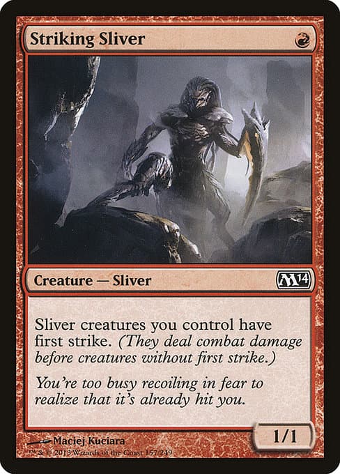 Striking Sliver from Magic 2014 (Common)