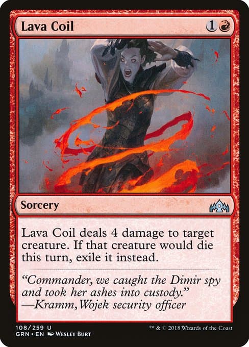 Lava Coil from Guilds of Ravnica (Uncommon)
