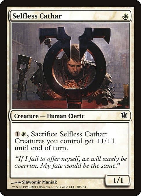 Selfless Cathar from Innistrad (Common)