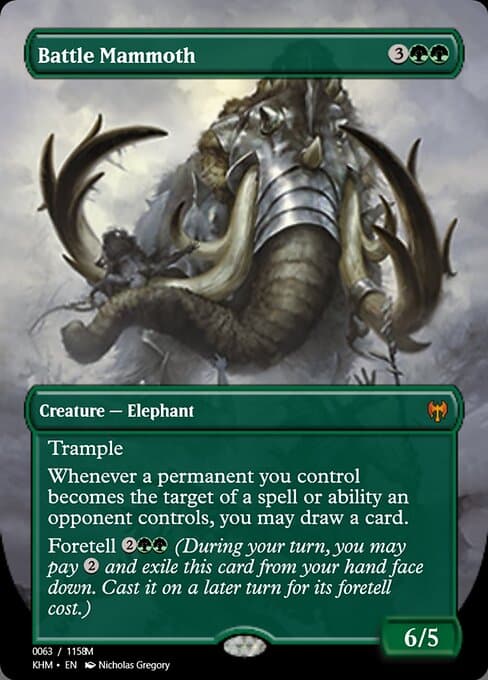 Battle Mammoth from Magic Online Promos (Mythic)