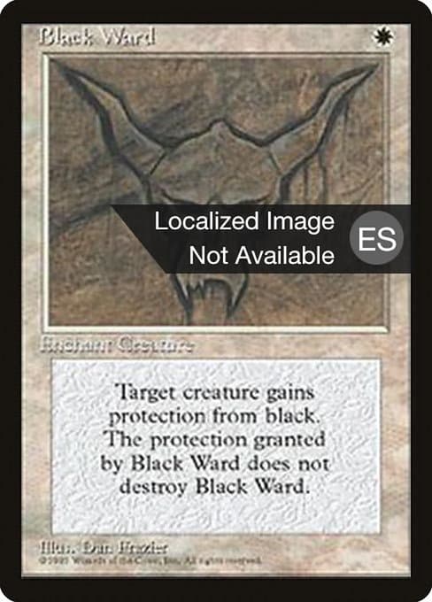 Black Ward from Fourth Edition Foreign Black Border (Uncommon)