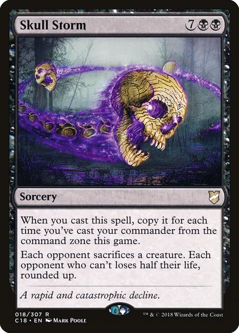 Skull Storm from Commander 2018 (Rare)
