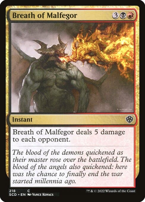 Breath of Malfegor from Starter Commander Decks (Common)