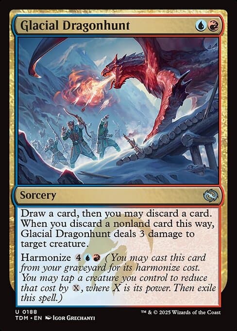 Glacial Dragonhunt from Tarkir: Dragonstorm (Uncommon)