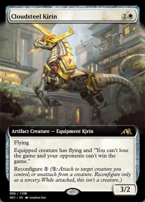 Cloudsteel Kirin from Magic Online Promos (Rare)