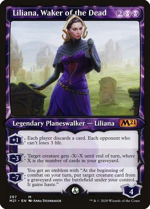 Liliana, Waker of the Dead from Core Set 2021 (Mythic)