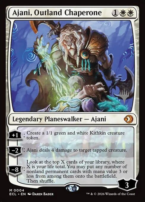 Ajani, Outland Chaperone from Lorwyn Eclipsed Promos (Mythic)