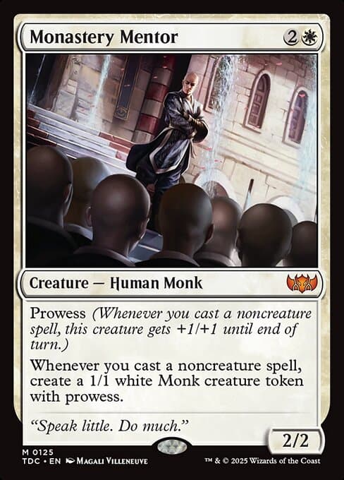 Monastery Mentor from Tarkir: Dragonstorm Commander (Mythic)