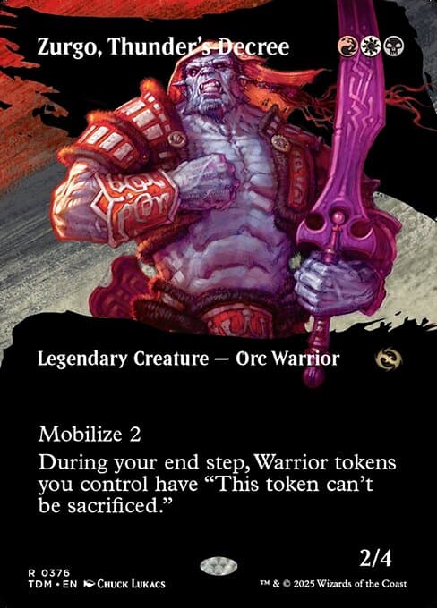 Zurgo, Thunder's Decree from Tarkir: Dragonstorm (Rare)