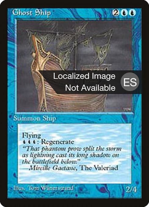 Ghost Ship from Fourth Edition Foreign Black Border (Uncommon)