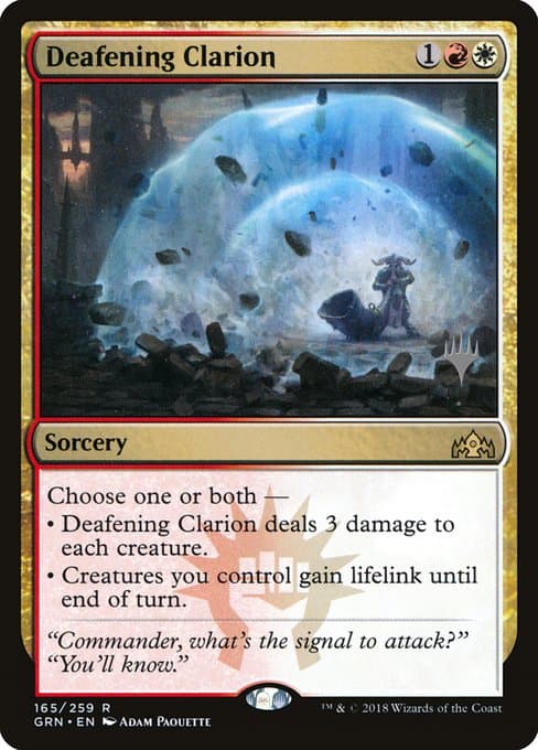 Deafening Clarion from Guilds of Ravnica Promos (Rare)