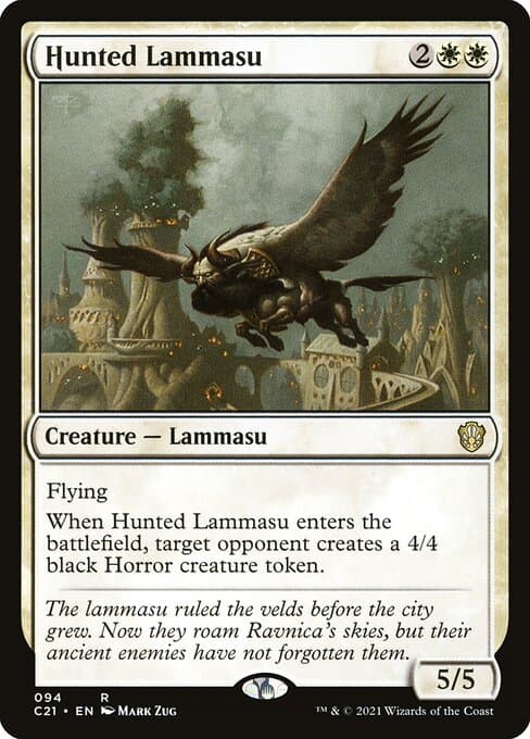 Hunted Lammasu from Commander 2021 (Rare)
