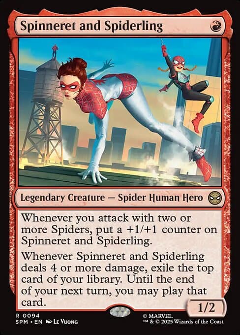 Spinneret and Spiderling (Rare)