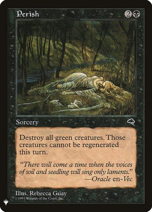 Perish from The List (Uncommon)