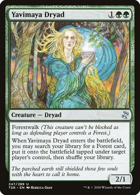 Yavimaya Dryad from Time Spiral Remastered (Uncommon)