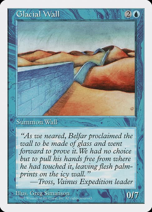 Glacial Wall from Fifth Edition (Uncommon)