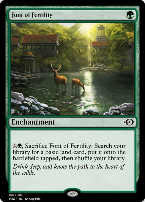 Font of Fertility from Magic Online Promos (Common)