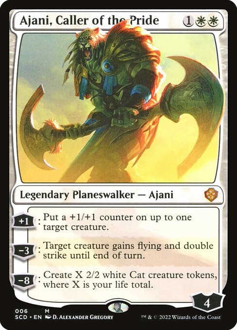 Ajani, Caller of the Pride from Starter Commander Decks (Mythic)