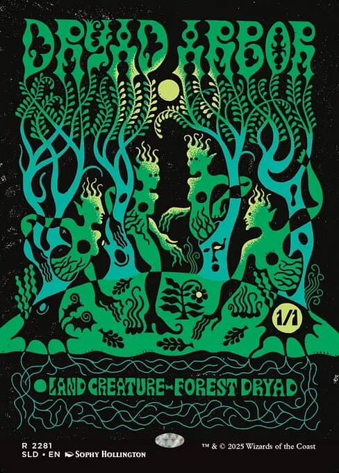 Dryad Arbor from Secret Lair Drop (Rare)