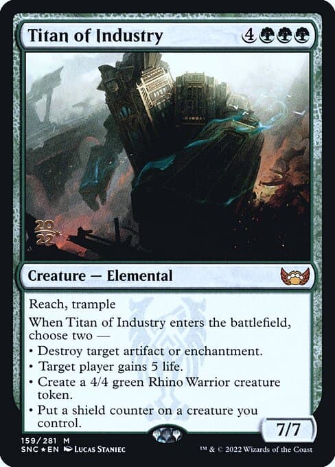 Titan of Industry from Streets of New Capenna Promos (Mythic)