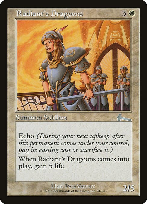 Radiant's Dragoons from Urza's Legacy (Uncommon)