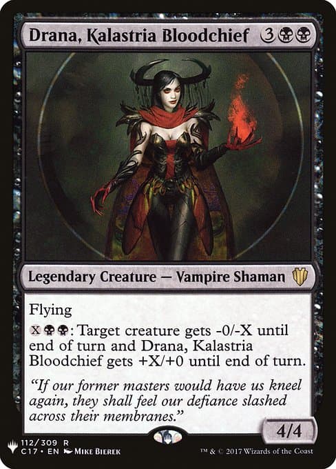 Drana, Kalastria Bloodchief from The List (Rare)