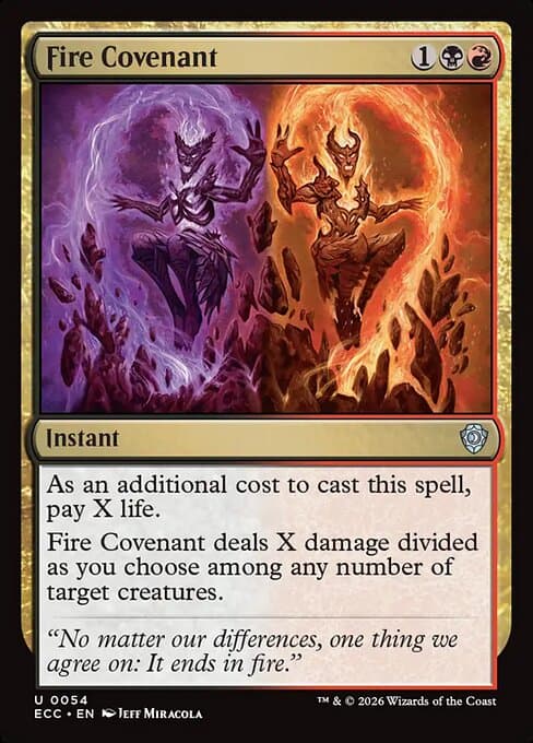 Fire Covenant from Lorwyn Eclipsed Commander (Uncommon)