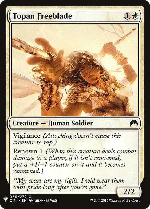 Topan Freeblade from The List (Common)