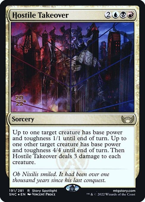Hostile Takeover from Streets of New Capenna Promos (Rare)