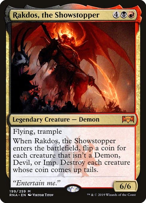 Rakdos, the Showstopper from Ravnica Allegiance (Mythic)