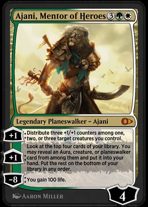 Ajani, Mentor of Heroes from Pioneer Masters (Mythic)