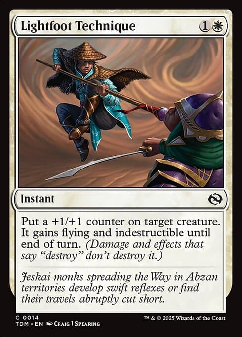 Lightfoot Technique from Tarkir: Dragonstorm (Common)