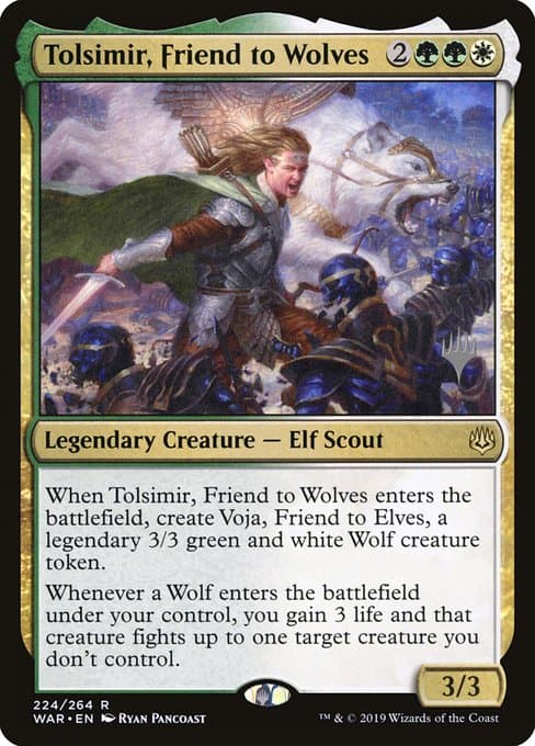 Tolsimir, Friend to Wolves from War of the Spark Promos (Rare)
