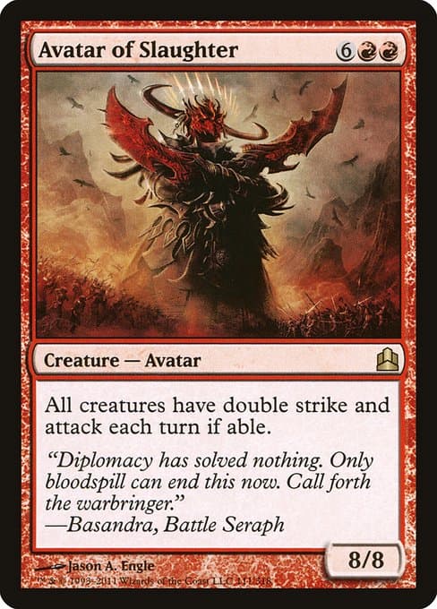 Avatar of Slaughter from Commander 2011 (Rare)