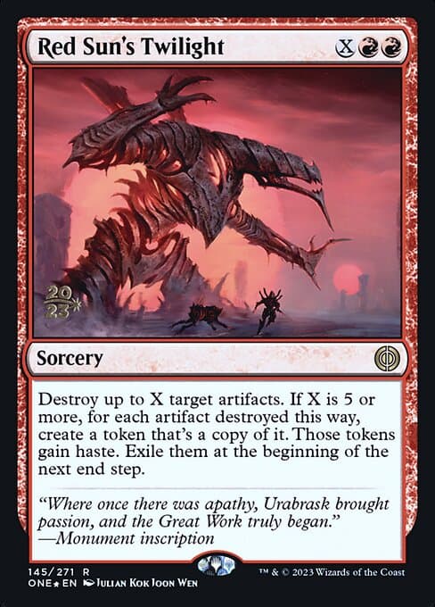 Red Sun's Twilight from Phyrexia: All Will Be One Promos (Rare)