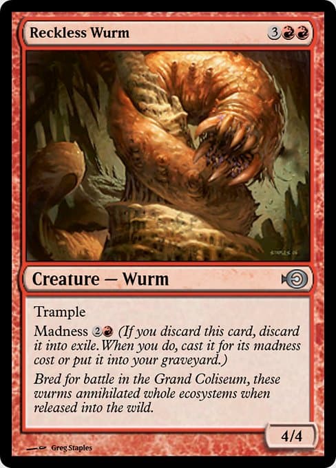Reckless Wurm from Magic Online Promos (Uncommon)