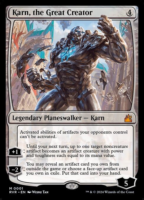 Karn, the Great Creator from Ravnica Remastered (Mythic)