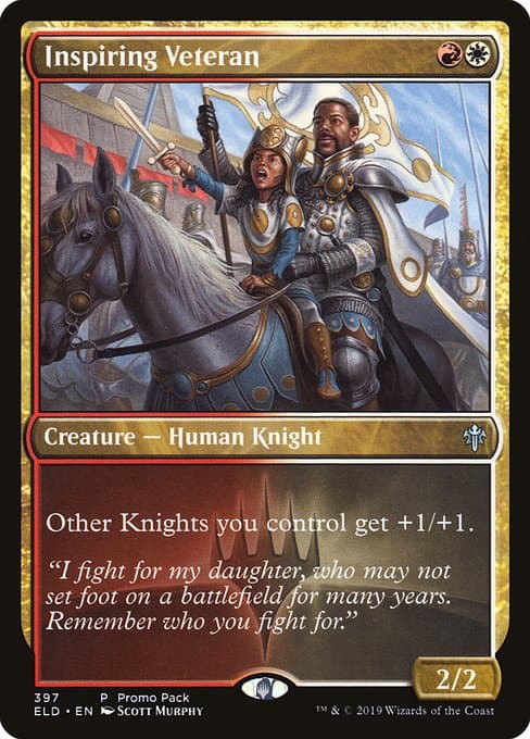 Inspiring Veteran from Throne of Eldraine (Uncommon)