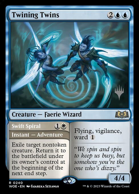 Twining Twins // Swift Spiral from Wilds of Eldraine Promos (Rare)