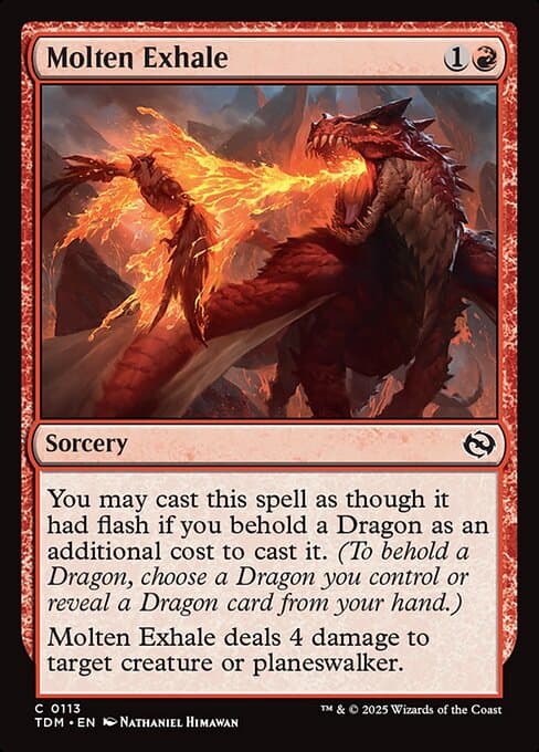 Molten Exhale from Tarkir: Dragonstorm (Common)