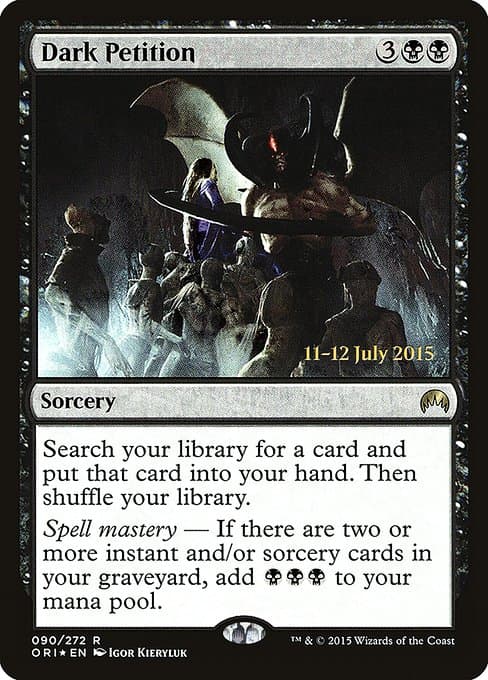 Dark Petition from Magic Origins Promos (Rare)