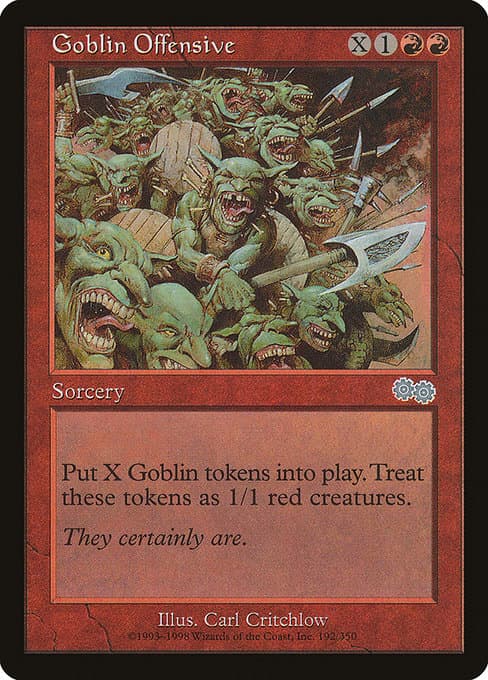 Goblin Offensive from Urza's Saga (Uncommon)
