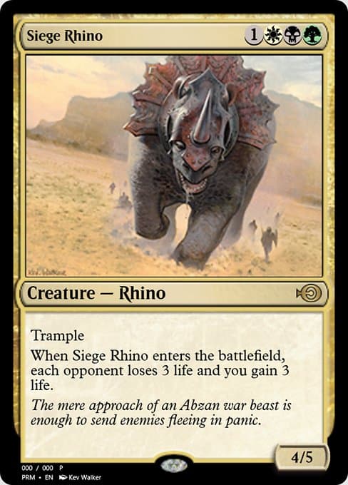 Siege Rhino from Magic Online Promos (Rare)