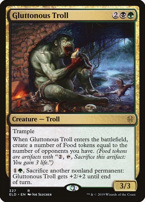 Gluttonous Troll from Throne of Eldraine (Rare)