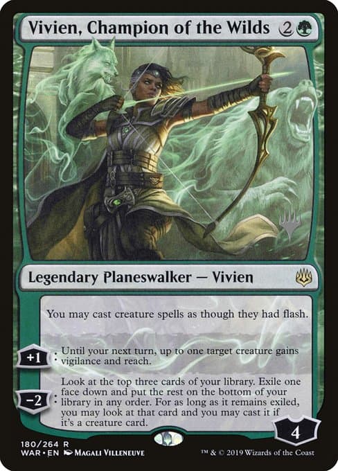 Vivien, Champion of the Wilds from War of the Spark Promos (Rare)