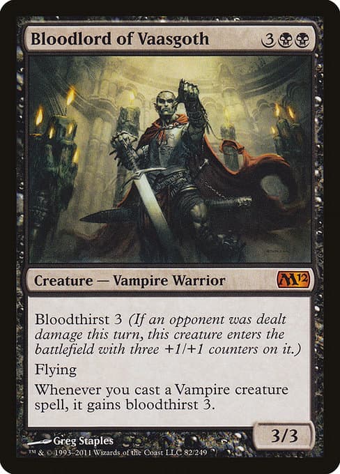 Bloodlord of Vaasgoth from Magic 2012 (Mythic)