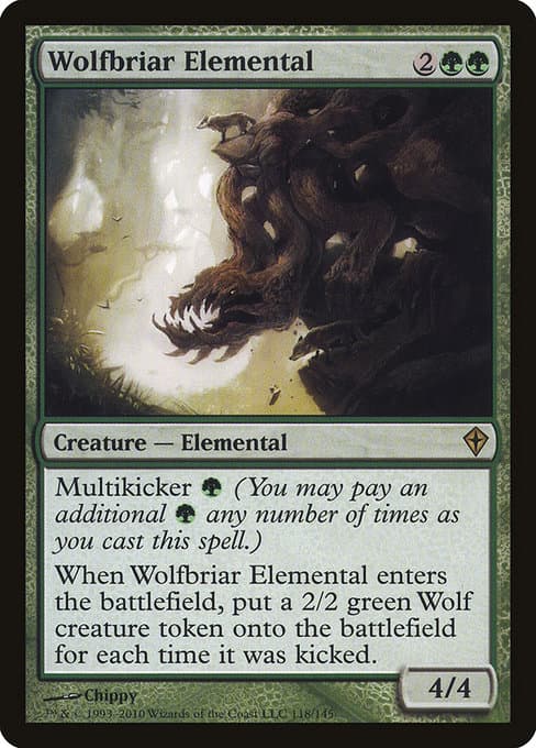 Wolfbriar Elemental from Worldwake (Rare)