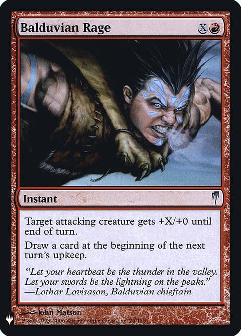 Balduvian Rage from The List (Uncommon)