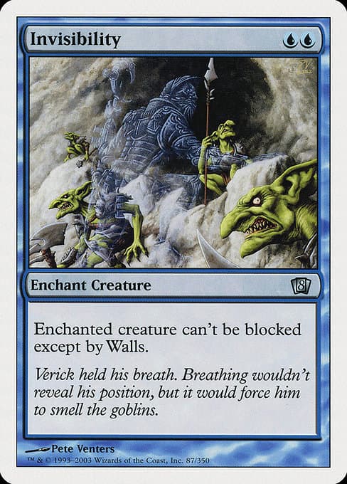 Invisibility from Eighth Edition (Uncommon)